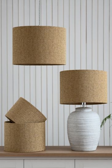 Ochre table clearance lamp shade