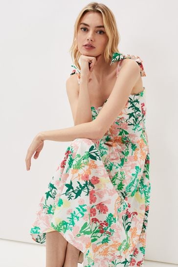 Phase Eight Joyce Cream Printed Fit And Flare Dress