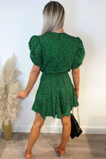 Green ax top paris dress