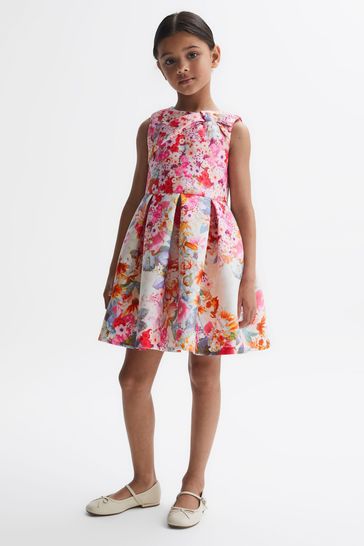 Reiss Orange Emily Junior Scuba Floral Printed Dress