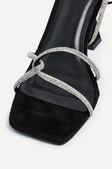 Strappy embellished heels online