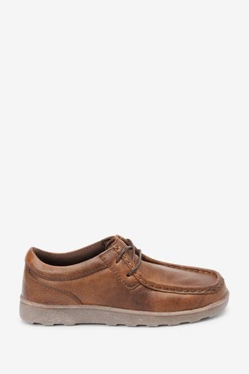 Buy Tan Brown Leather Lace Up Shoes from Next Hungary