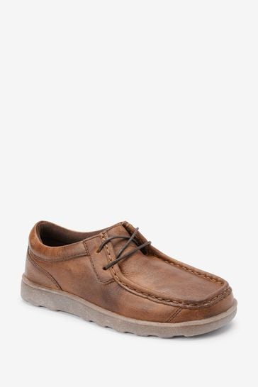 Buy Tan Brown Leather Lace Up Shoes from Next Hungary