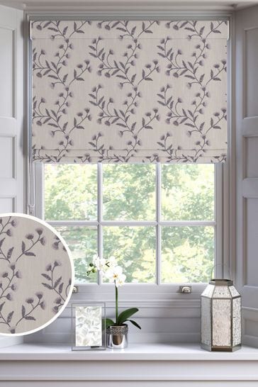 Sanderson Purple Everly Made To Measure Roman Blind