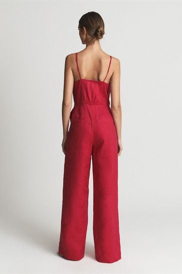 Reiss coral jumpsuit sale