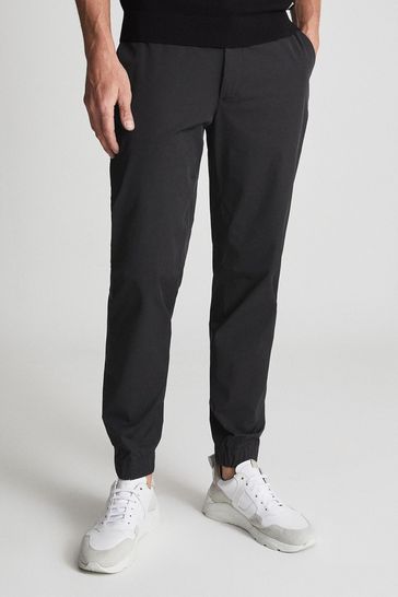 Buy Reiss Black Mead Golf Cuffed Trousers from Next Luxembourg