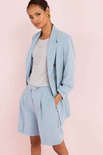 Buy Blue Tailored City Shorts from Next Poland