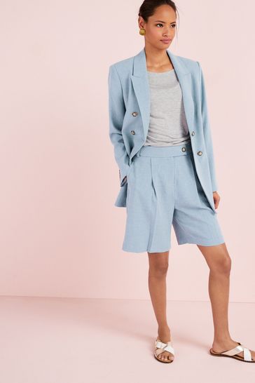 Blue tailored shorts clearance