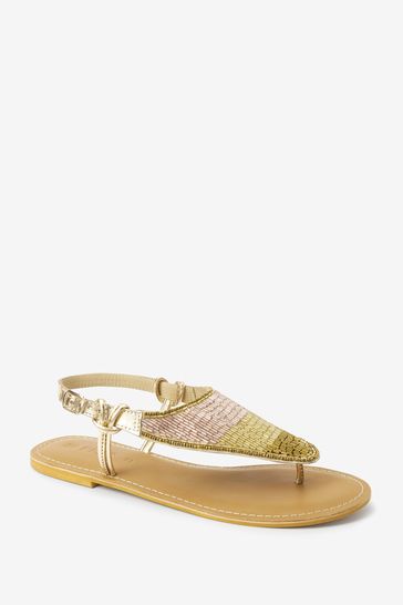 Beaded toe post hotsell sandals