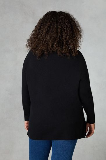Roll neck sales longline jumper