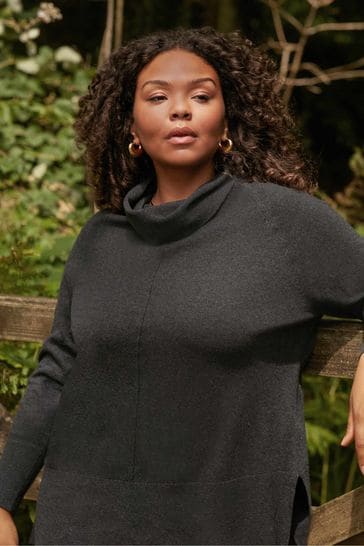 Grey best sale longline jumper