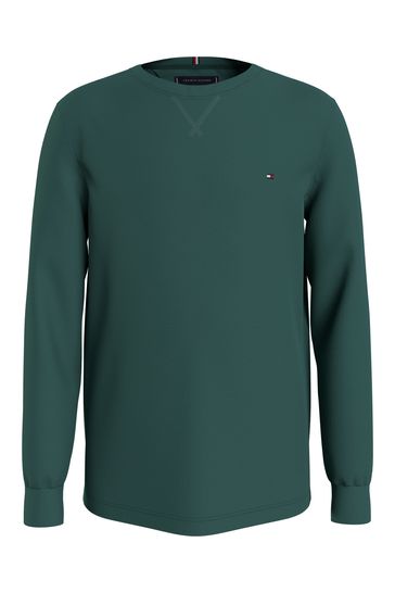 Tommy Hilfiger Green Longsleeve Varsity T-Shirt