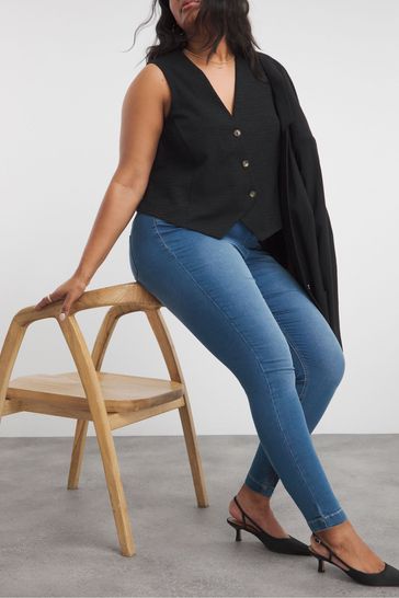 Simply Be Mid Blue New Amber Jeggings