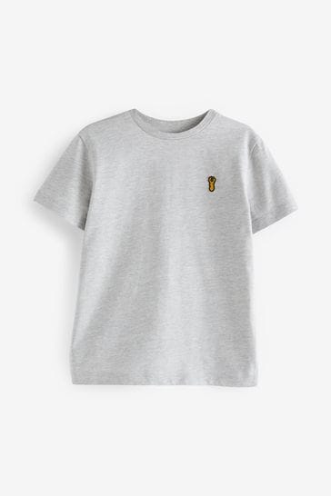 Grey Stag Embroidered Short Sleeve T-Shirt (3-16yrs)