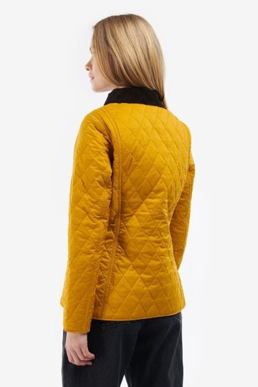 Ladies mustard 2024 quilted jacket