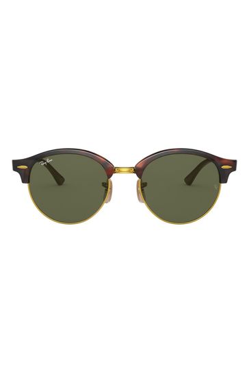 Ray-Ban Clubround Brown Sunglasses