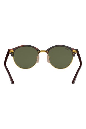 Buy Ray Ban Clubround Brown Sunglasses from the Laura Ashley online shop