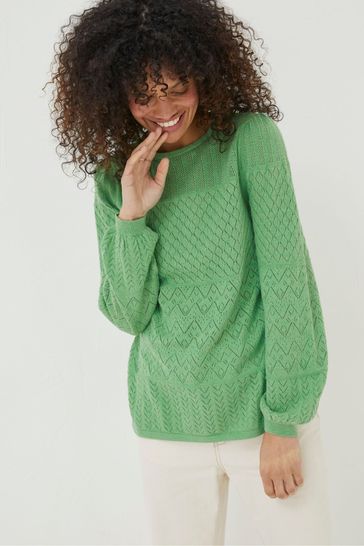 Fat face green jumper store