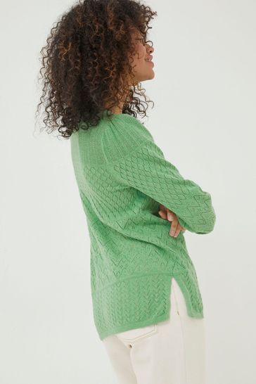 Fat face green jumper store