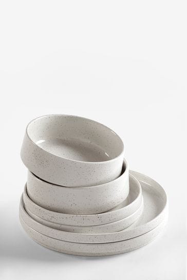 Cream Hayden Speckle 12 Piece Dinner Set