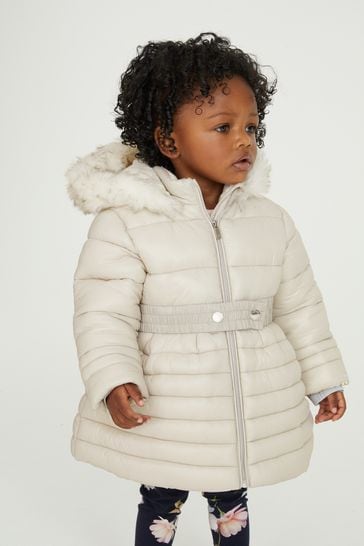 Buy Baker by Ted Baker Pearl White Volume Skirt Coat from Next