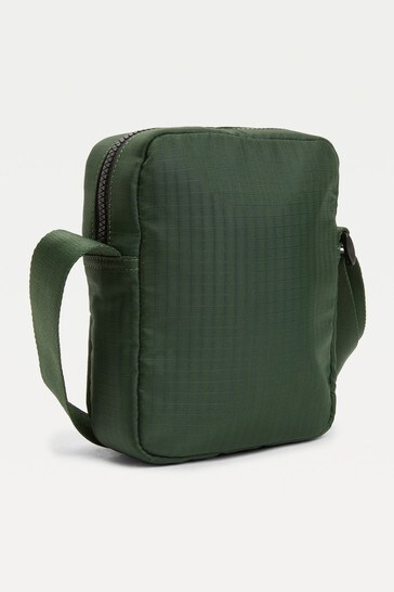Buy Tommy Hilfiger Green TH Established Mini Reporter Bag from 