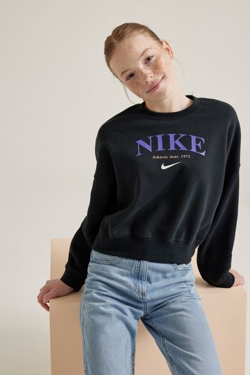 Nike Dark Grey Oversized Trend Fleece Sweatshirt