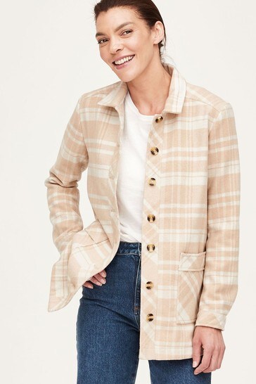Thought Brown Orphie Check Jacket