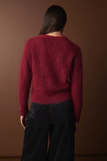 Mohair clearance cropped cardigan