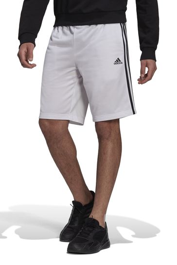 adidas White 3-Stripes Shorts