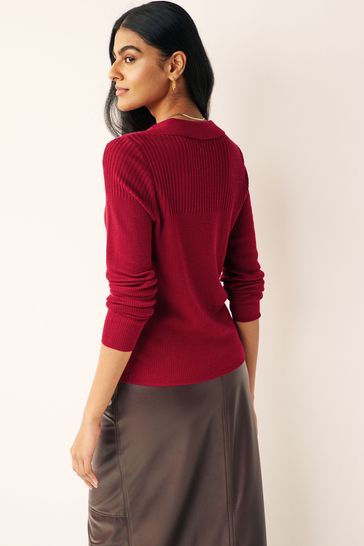 Merino polo neck online jumper