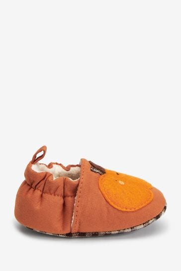 Orange Pumpkin Slip-On Baby Shoes (0-18mths)
