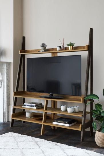 Bookcase next to tv deals