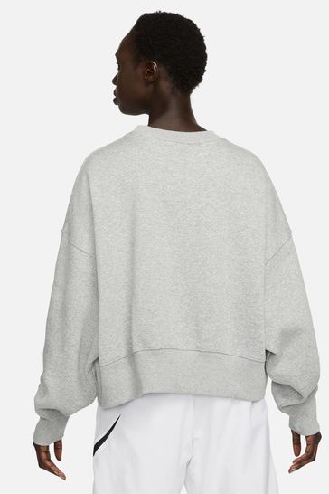 Nike grey mini sales swoosh oversized sweatshir