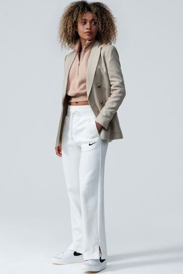 Nike Beige Mini Swoosh Quarter Zip Top