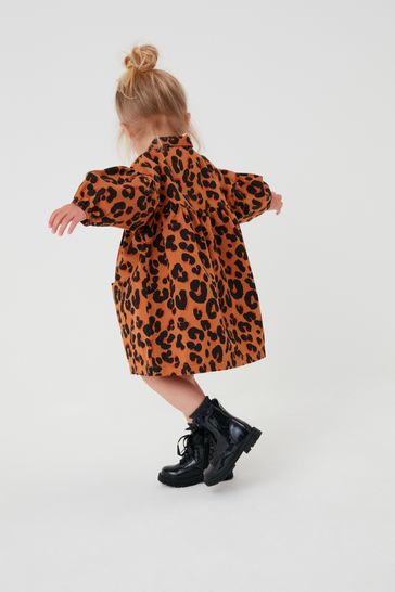 Buy Animal Print Cotton Shirt Dress 3mths 8yrs from Next Luxembourg