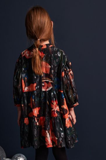 Jacquard dress red cheap