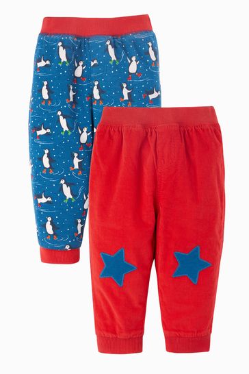Frugi Red Organic Reversible Cord Trousers
