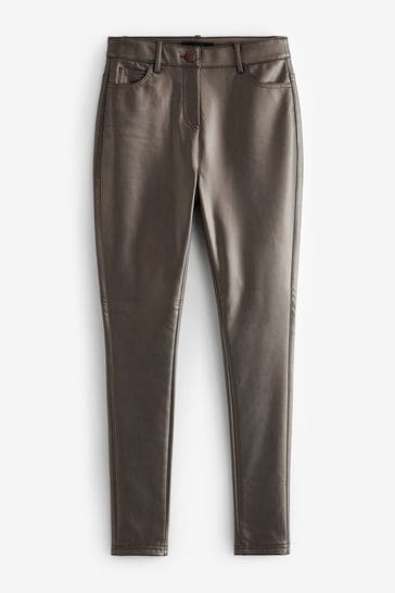 Leather and deals cotton leggings