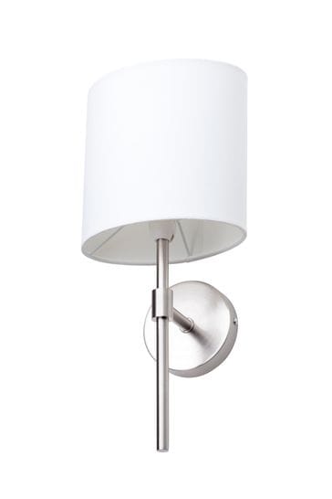 BHS Silver Oz Shaded Wall Light