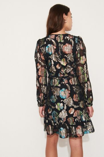 Blue tea dress uk on sale