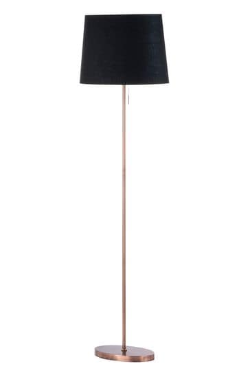 BHS Copper Byrant Oval Shaded Stem Floor Lamp