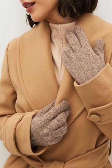 Neutral Fleece Gloves