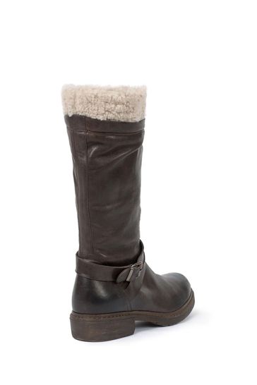 Buy Celtic Co. Brown Sheepskin Trim Cuff Long Boots from Next Bahrain