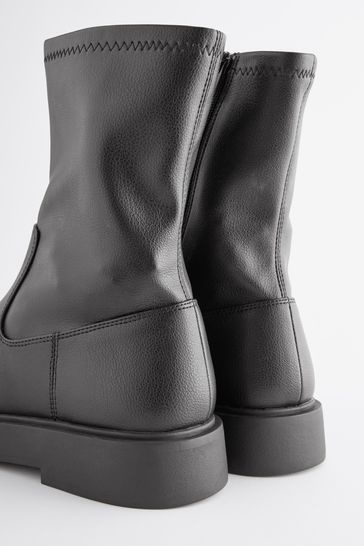 Buy Black Forever Comfort Sock Chelsea Boots from Next France