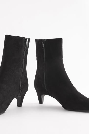 Wide fit kitten heel boots online