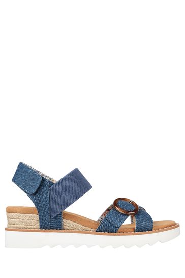Skechers best sale denim sandals