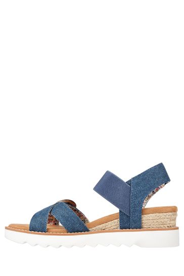 Buy Skechers Blue Desert Kiss Hi Splendid Wonder Sandals from Next