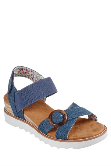 Buy Skechers Blue Desert Kiss Hi Splendid Wonder Sandals from Next