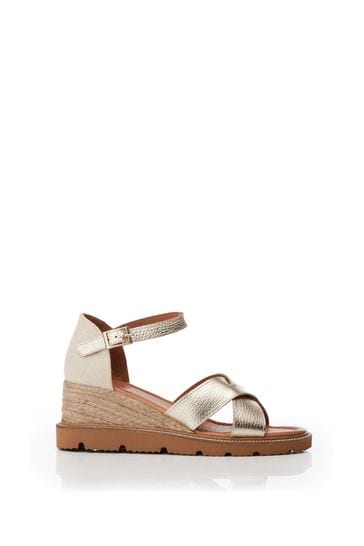 Moda in discount pelle wedge sandals